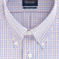 Eagle Men's Classic-Fit Stretch Collar Dress Shirt Purple Size 17.5X36-37