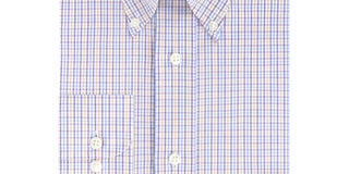 Eagle Men's Classic-Fit Stretch Collar Dress Shirt Purple Size 17.5X36-37