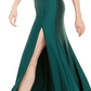Jump Junior's Ruched Strapless Gown Green Size 13-14