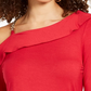Thalia Sodi Women's Ruffled One Shoulder Top Red Size Small