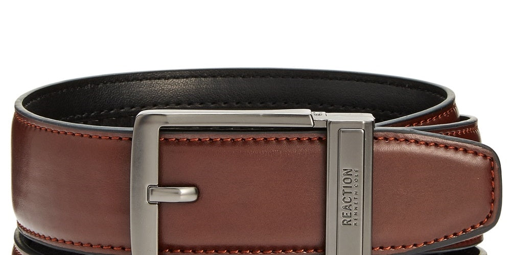 Kenneth Cole Reaction Men's Exact Fit Dress Belt Brown Size Small