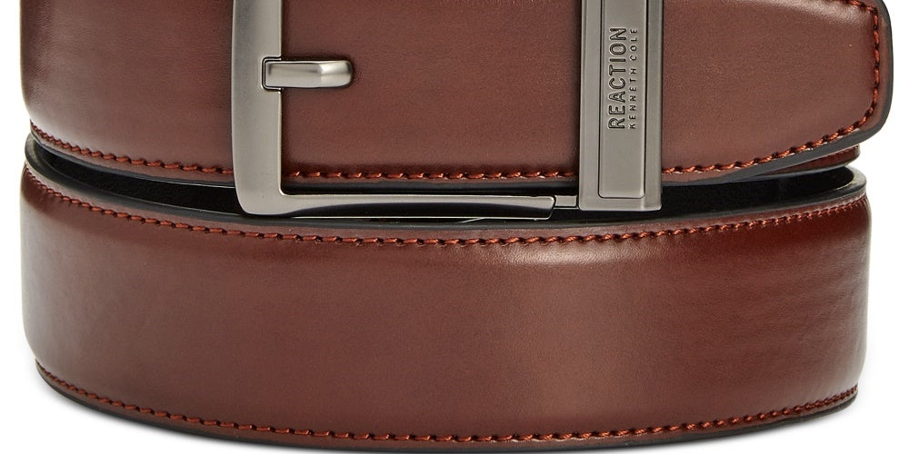 Kenneth Cole Reaction Men's Exact Fit Dress Belt Brown Size Small