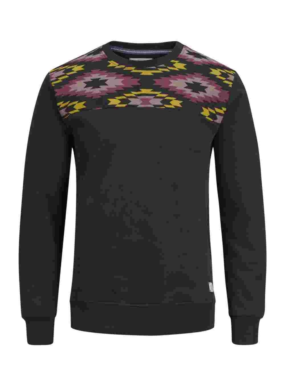 Jack & Jones Men's Originals Crew Neck Sweatshirt Charcoal Size X-Large