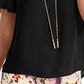 Thalia Sodi Women's Chain Trim Top Black Size Medium