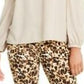Thalia Sodi Women's Ruffle Trim Cold Shoulder Top White Size Medium