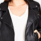 City Chic Women's Trendy Plus Size Biker Jacket Black Size Petite Small