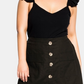 City Chic Women's Trendy Plus Size Mini Skort Green Size X-Small / 14