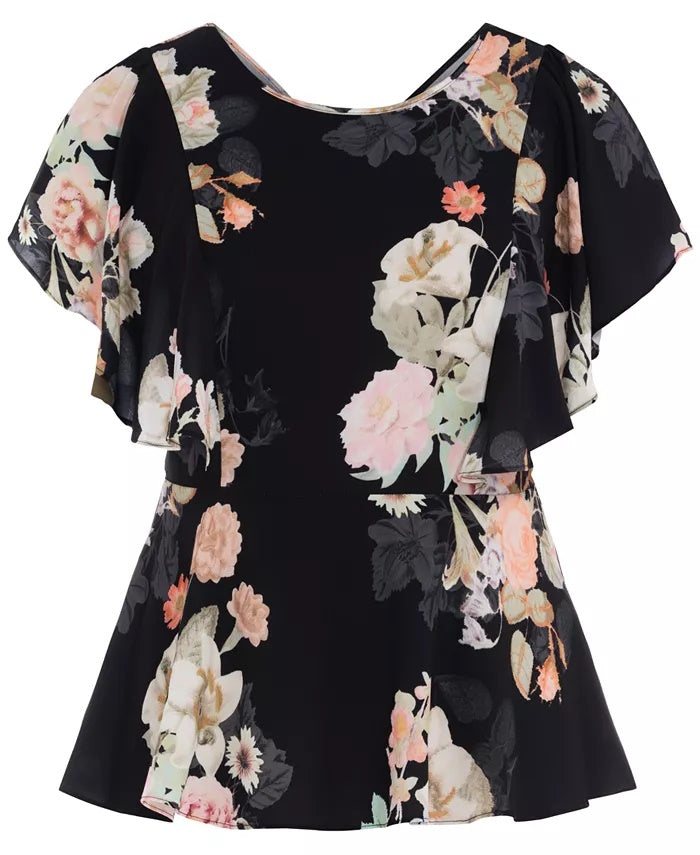 City Chic Women's Trendy Plus Size Mid Summer Top Orange Size 24W