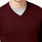 Alfani Men's V Neck Sweater Long Sleeve Red Size X-Large