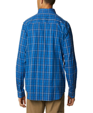 Columbia Men's Rapid Rivers Ii Long Sleeve Shirt Blue Size Medium