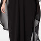 Xscape Women's Cape Overlay Chiffon Gown Black Size 18W