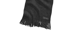 Calvin Klein Men's Raschel Knit Scarf Black Size Regular