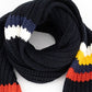 Tommy Hilfiger Men's Chunky-Knit Stripes Scarf Black Size Regular