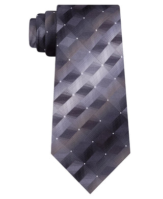 Van Heusen Men's Calvin Geometric Silk Tie Bright Blue Size Regular