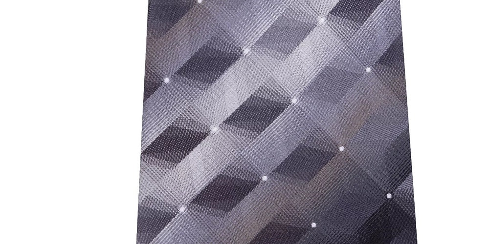 Van Heusen Men's Calvin Geometric Silk Tie Bright Blue Size Regular