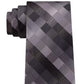 Van Heusen Men's Bruck Plaid Tie Black Size Regular