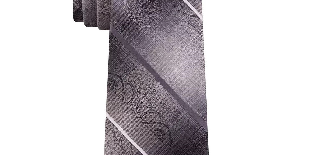 Van Heusen Men's The Girbaran Medallion Tie Navy Size Regular