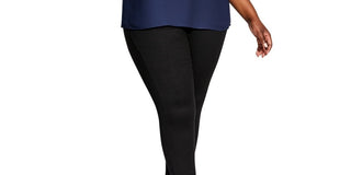 City Chic Women's Lace Yoke Blouse Blue Size 18W