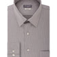 Van Heusen Men's Fit Flex Collar Stripe Dress Shirt Gray Size 18.5X34-35