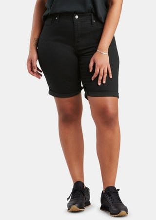 Levi's Junior's Shaping Denim Bermuda Shorts Black Size 18W