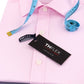 Tommy Hilfiger Men's Stretch Athletic Fit Dress Shirt Pink 16.5x36-37