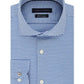 Tommy Hilfiger Men's Slim Thflex Supima Stretch Check Dress Shirt Blue Size 16X34-35