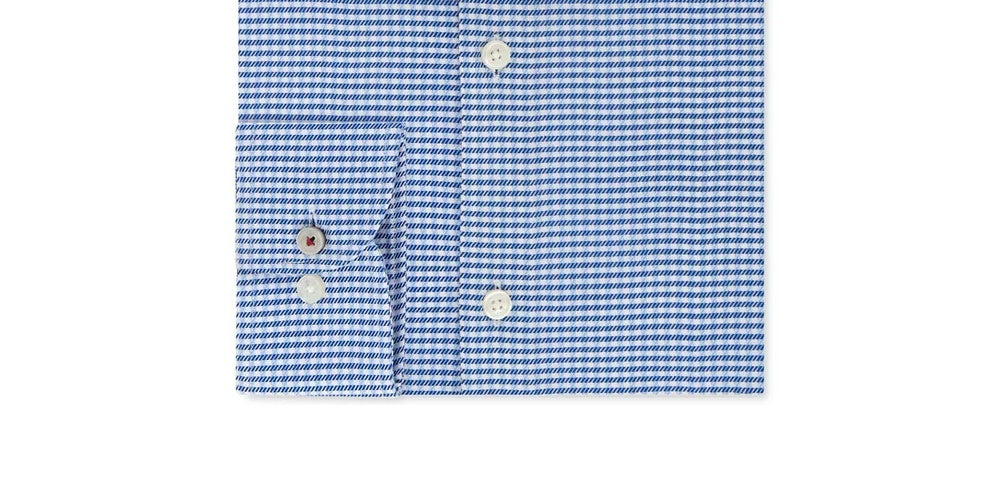 Tommy Hilfiger Men's Slim Thflex Supima Stretch Check Dress Shirt Blue Size 16X34-35