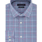 Tommy Hilfiger Men's Slim-Fit Performance Stretch Check Dress Shirt Purple Size 17.5x36-37