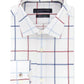 Tommy Hilfiger Men's Slim Fit Check Dress Shirt Red Size 15X34X35