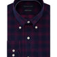 Tommy Hilfiger Men's Classic Fit Check Dress Shirt Red Size 17X34-35
