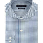 Tommy Hilfiger Men's Classic Fit Non ron Thflex Supima Stretch Check Dress Shirt White Size 17X36-37