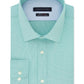 Tommy Hilfiger Men's Turquoise Collared Classic Fit Cotton Dress Shirt Green Size 16X34-35
