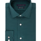 Tommy Hilfiger Men's Athletic Fit Flex Collar Dress Shirt Green Size 17.5x36-37