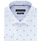 Tommy Hilfiger Men's Slim-Fit Performance Stretch Dot-Print Dress Shirt Blue Size 17x32-33