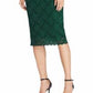 Ralph Lauren Women's Scalloped Lace Dress Green Size 12