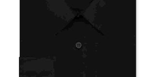 Arrow Men's Regular Fit Sateen Button-Down Shirt Black 15.5x32-33