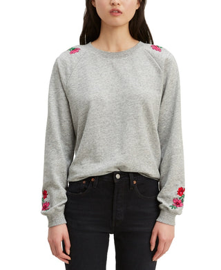 Levi's Women's Floral Embroidered Sweatshirt Assorted Size X-Large