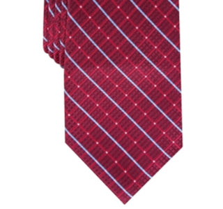 Perry Ellis Men's Elmdale Grid Tie Red Size Regular