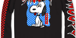 Hybrid Men's Snoopy Big Chillin Graphic T-Shirt Black Size Large