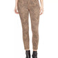 William Rast Women's Perfect Animal-Print Skinny Jeans Dark Brown Size 26