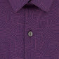 Kenneth Cole Reaction Men's Printed Slim Fit Button Down Shirt Purple Size 16X32X33