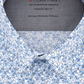 Calvin Klein Men's Extreme Slim Fit Print Button-Down Shirt Blue Size 14.5X32-33
