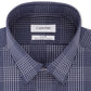 Calvin Klein Men's Steel Slim Fit Stretch Dress Shirt Blue Size 17.5X32X33
