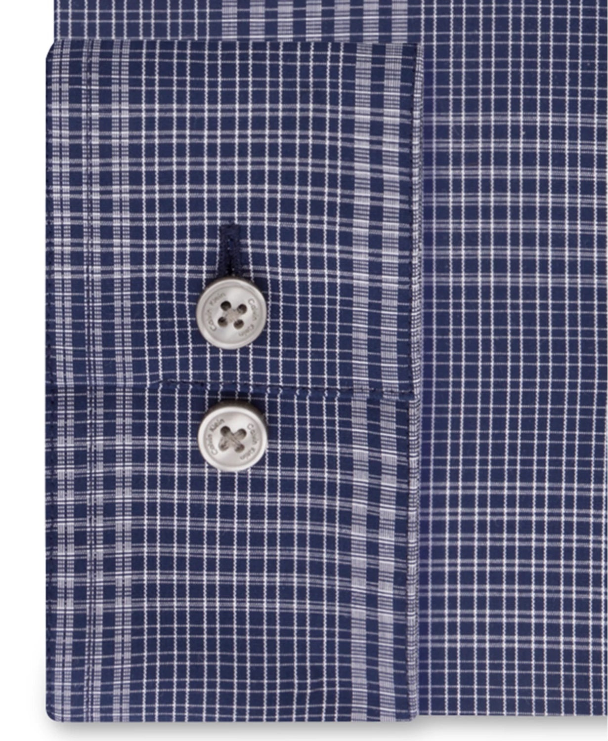 Calvin Klein Men's Steel Slim Fit Stretch Dress Shirt Blue Size 17.5X32X33