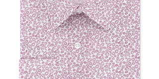 Calvin Klein Men's Slim Fit Non Iron Performance Stretch Abstract Print Dress Shirt Red Size 17X34-35