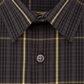 Calvin Klein Men's Windowpane Plaid Collared Slim Fit Dress Shirt Grey Size 14x32-33