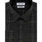 Calvin Klein Men's Infinite Slim Fit Non Iron Stretch Check Dress Shirt Grey Size 15.5X32X33