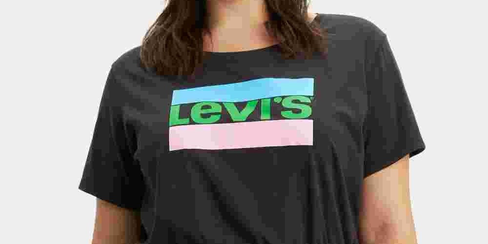 Levi's Women's Trendy Perfect T-Shirt Black Size 1X