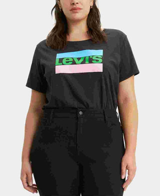Levi's Women's Trendy Plus Size Perfect T-Shirt Black Size 3X