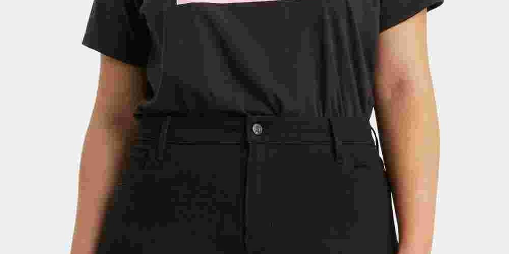 Levi's Women's Trendy Plus Size Perfect T-Shirt Black Size 3X